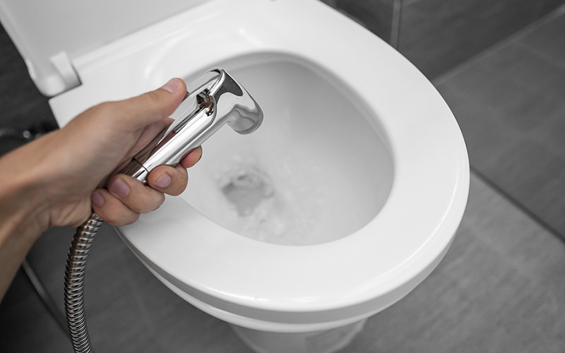 Bidee-suihku ja WC-istuin